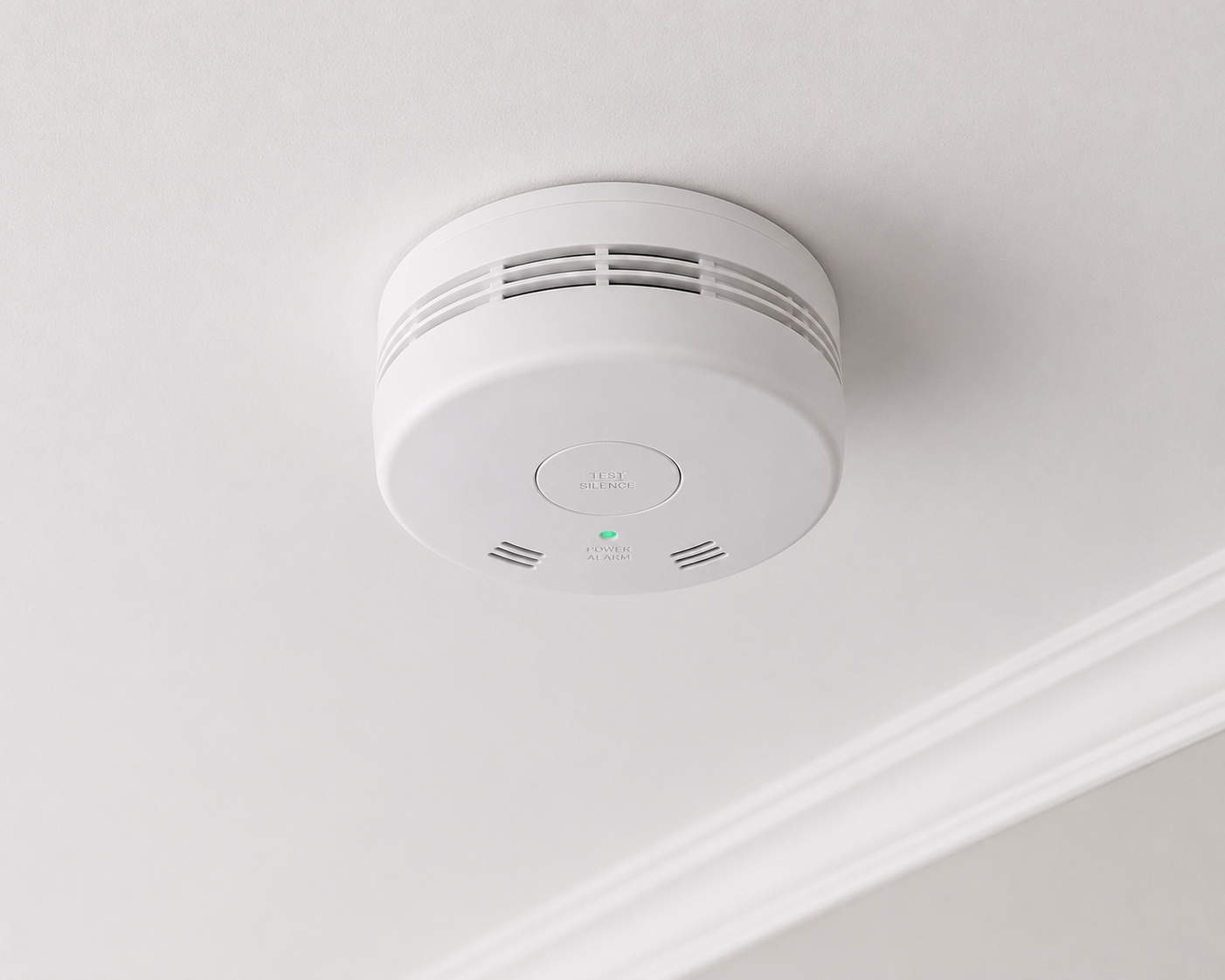 Ceiling mounted smoke alarm installation